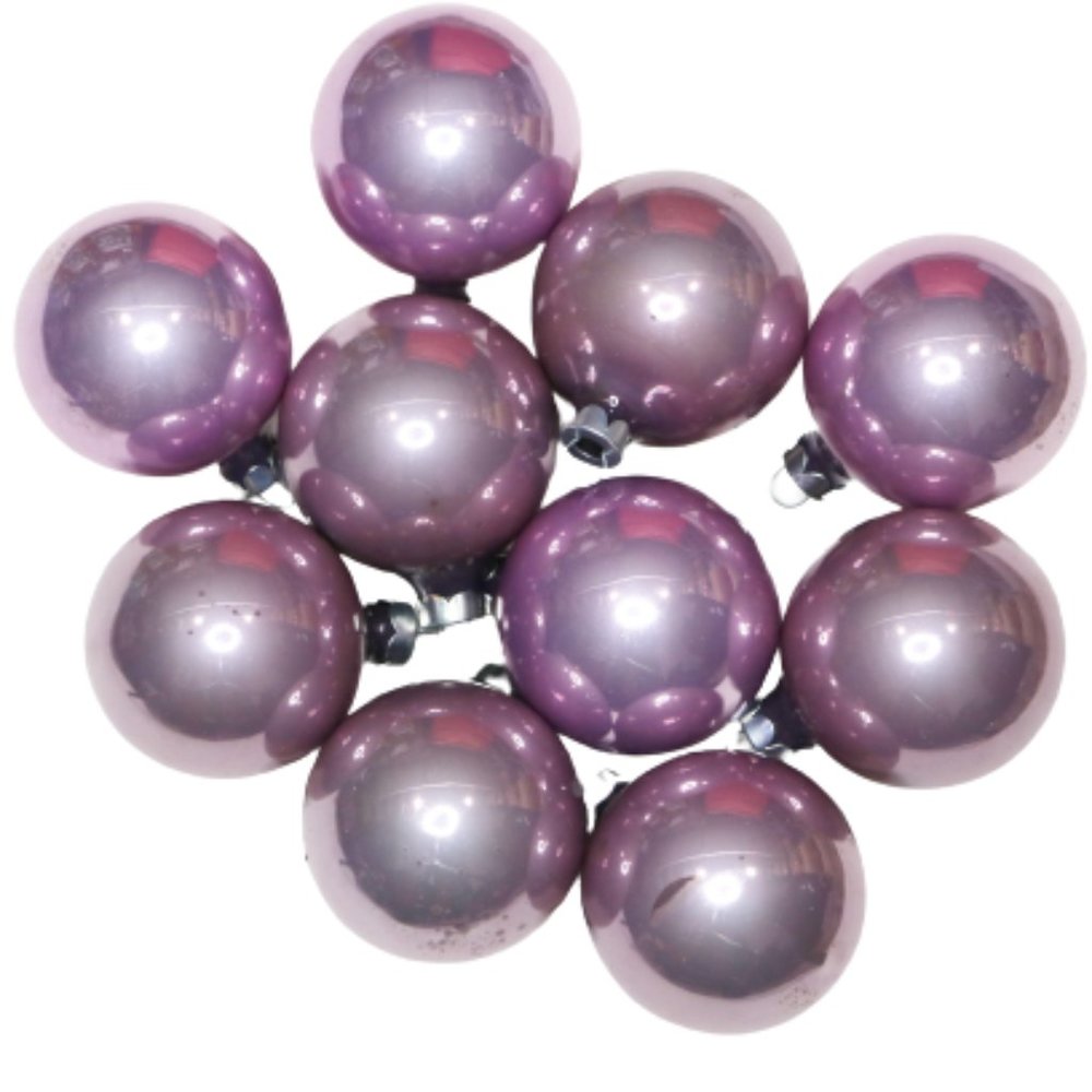 Vintage Purple Ornaments, American Made Ornaments